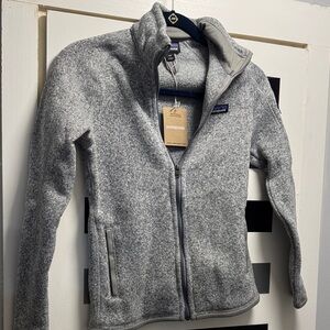 Patagonia Heather Gray Zip-Up Fleece